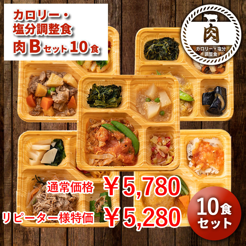 カロリー・塩分調整食肉Bセット 10食分